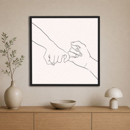 Wallity Pintura en lienzo enmarcada Multicolor 60 x 60 cm